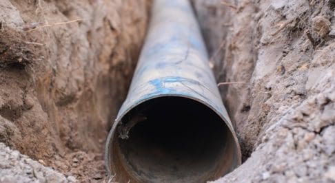 image of pipe in the ground